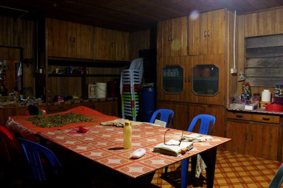 Another view of the kitchen at the proposed Nature School in the village of Long Lellang.