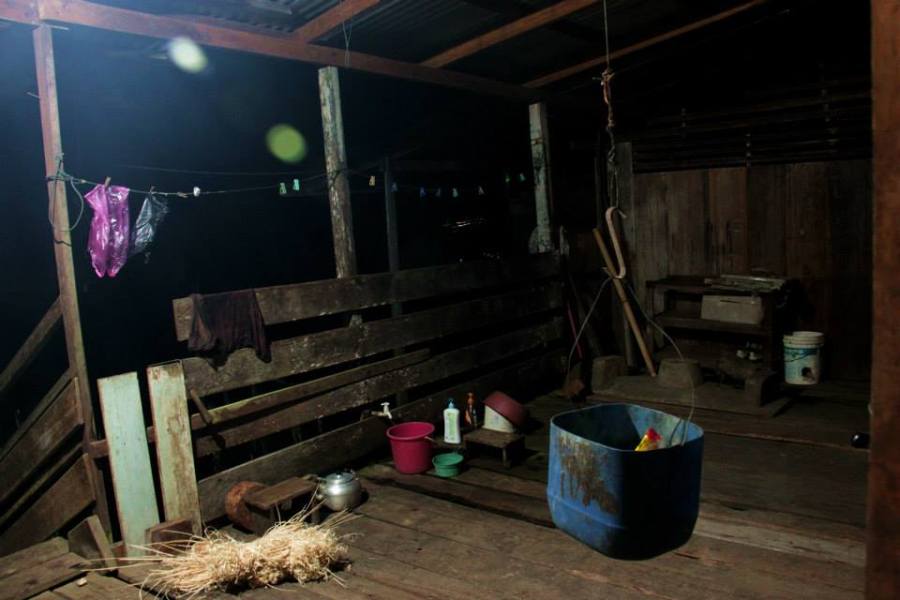 The back-room of the proposed Nature School at the village in Long Lellang.
