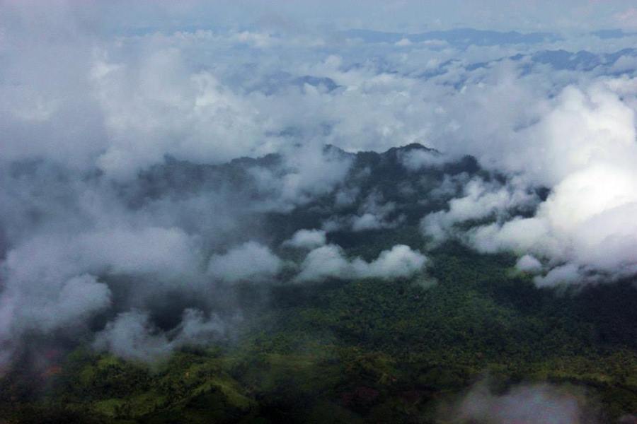 Pristine forests over Long Lellang