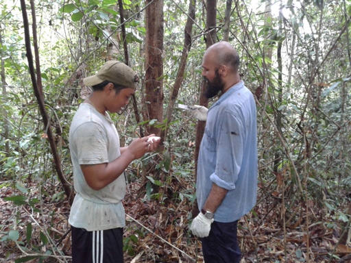 John Mathai_training to construct habitat plots_HOSCAP Borneo_Leibniz Institute