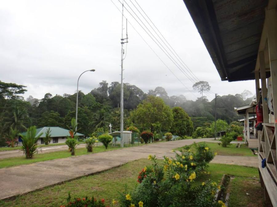 The field station - living quarters at the Sabah forestry complex, Deramakot Forest Reserve, Sabah